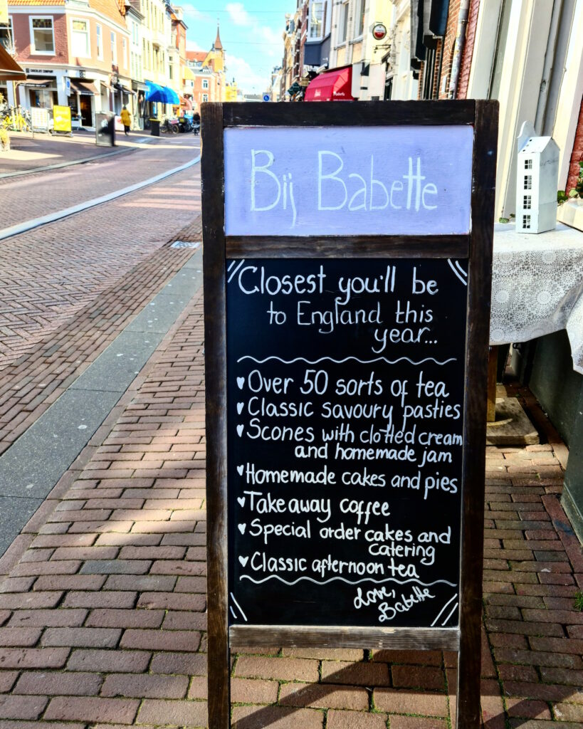 Bij Babette is Haarlem's only English tearoom.