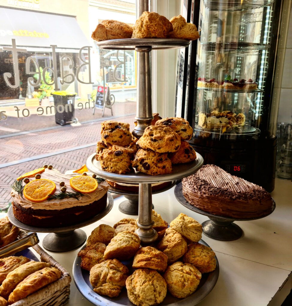 Bij Babette is Haarlem's only English tearoom that serves scones and clotted cream.